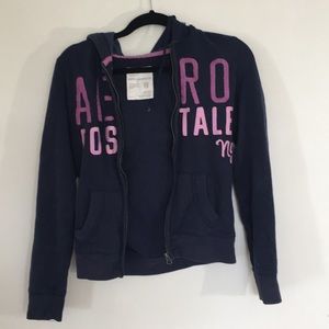 Blue Aero Zip up Hoddie